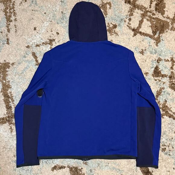 Nike Tech Fleece Full Zip Hoodie Size Medium Navy/Blue Streetwear - Picture 2 of 6